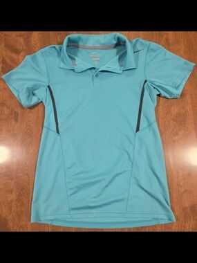 Nike Women's Aqua Teal Dri-FIT Polo